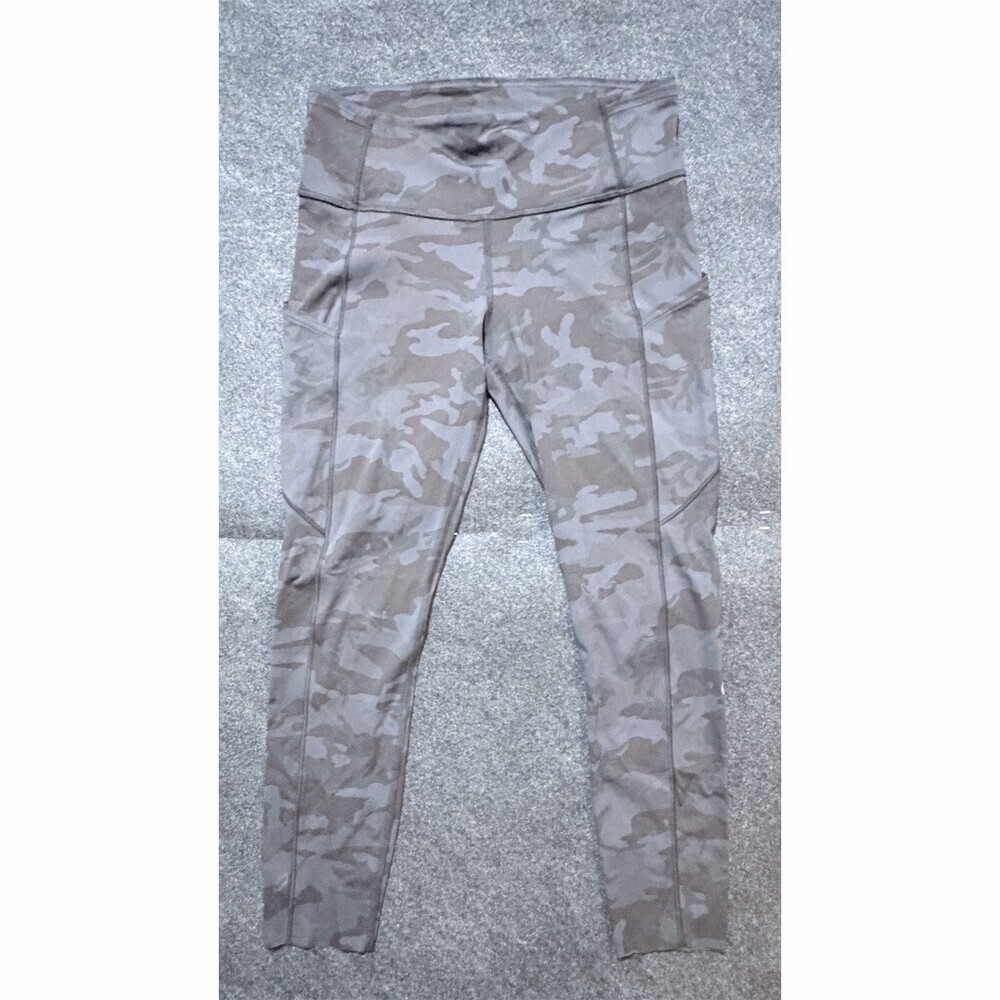 Lululemon Fast & Free High-Rise Tight 25" Leggings Womens Size 8 Gray Camo